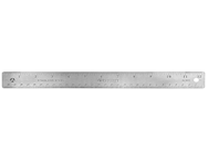 RULER, STANDARD, WESTCOTT, STAINLESS STEEL, SILVER, 12" THUMBNAIL